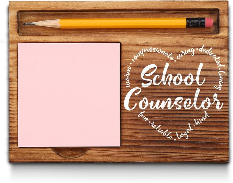 akeke School Counselor Gifts, Appreciation Thank You Gifts for School Counselor Office Desk Self-Stick Note Pad Holders GSH4 - Image 1